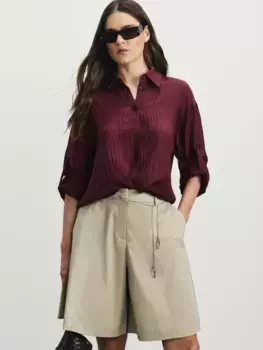 Шорты А-силуэта из хлопка