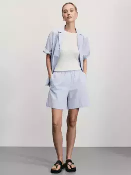 Шорты из фактурного хлопка