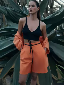 Шорты из хлопка