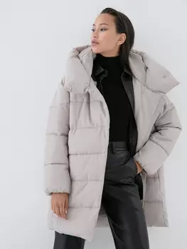 Стеганая куртка оверсайз