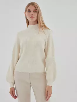 Свитер с объемными рукавами