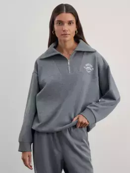 Свитшот из хлопка с молнией