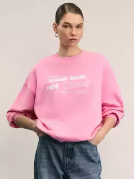 Свитшот оверсайз с принтом