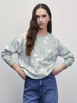 Свитшот с принтом tie dye