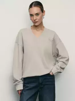 Свитшот оверсайз с вышивкой