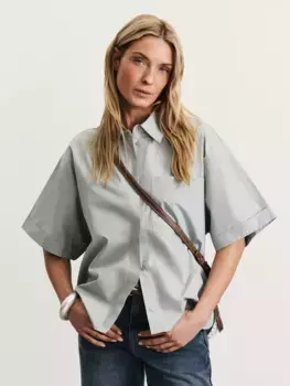 Свободная рубашка из 100% хлопка