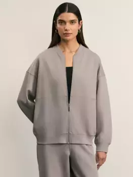 Толстовка на молнии с декоративными швами
