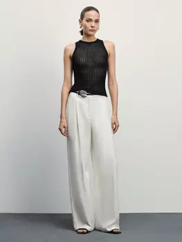 Топ ажурной вязки