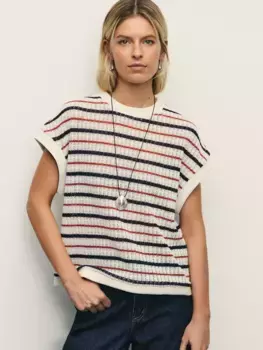 Топ из ажурной вязки с содержанием хлопка