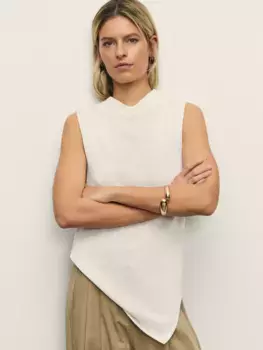 Топ из вискозы асимметричного кроя