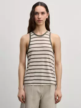 Топ из вискозы на широких бретелях