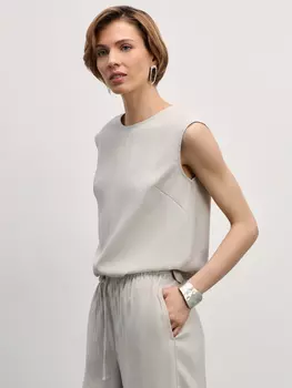 Топ из вискозы прямого кроя