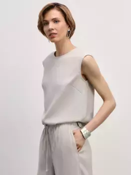 Топ из вискозы прямого кроя