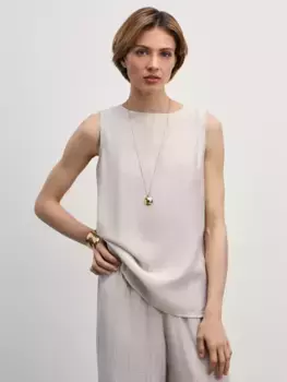 Топ из вискозы с жатым эффектом