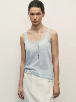 Топ из вязаного трикотажа