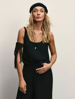 Топ из жатой ткани