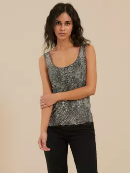 Топ на широких бретелях