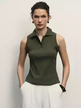 Топ-поло без рукавов