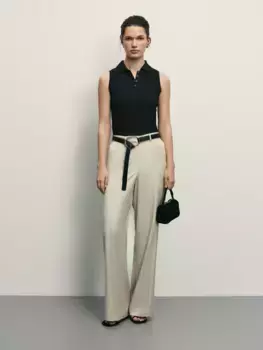 Топ-поло без рукавов