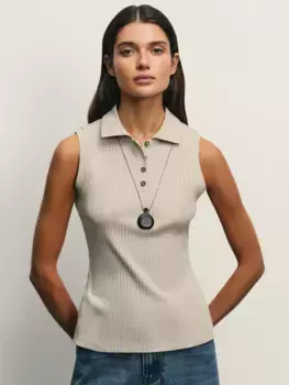 Топ-поло без рукавов