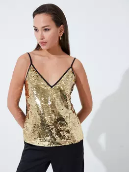 Топ с пайетками