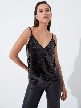Топ с пайетками
