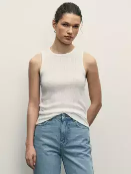 Топ в рубчик из вискозы