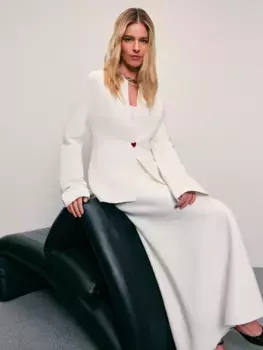 Трикотажная миди юбка А-силуэта из вискозы