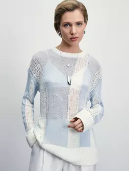 Трикотажный джемпер с длинным рукавом