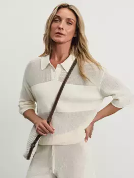 Удлиненный вязаный джемпер из вискозы