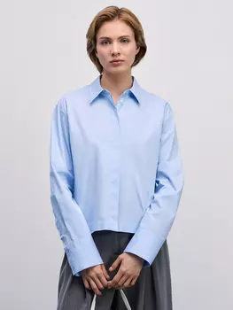 Укороченная рубашка из хлопка