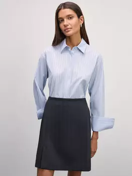 Укороченная рубашка из хлопка