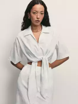 Укороченная рубашка с цветочным принтом