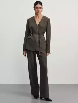 Укороченные брюки прямого кроя