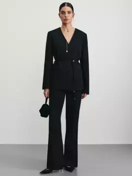 Укороченные брюки прямого кроя