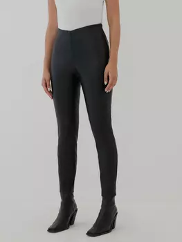 Узкие брюки из экокожи