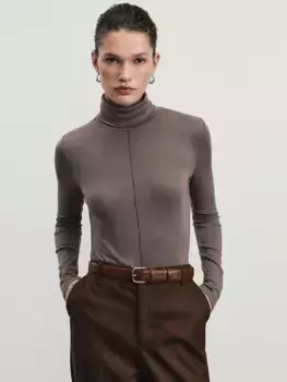 Водолазка из модала со швом