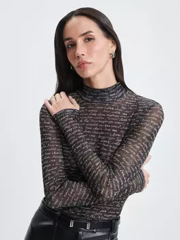 Водолазка из сетки