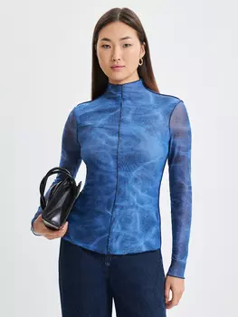 Водолазка из сетки