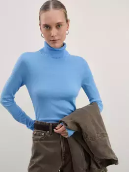 Водолазка с необработанным краем из шерсти