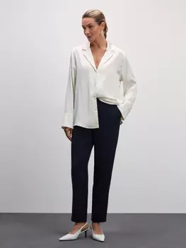 Зауженные брюки с эластичной талией