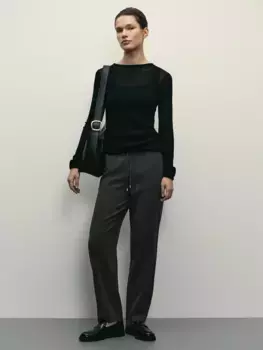 Зауженные брюки с эластичным поясом