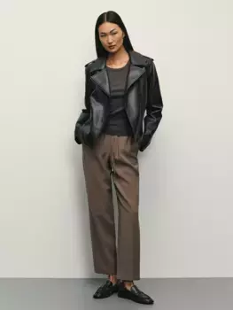 Зауженные брюки с эластичным поясом