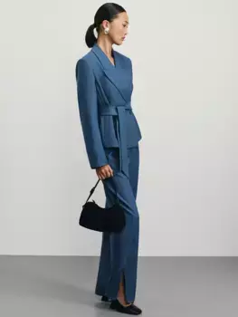 Зауженные брюки с вискозой в составе