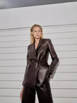 Жакет из экокожи