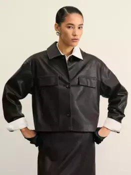 Жакет из искусственной кожи