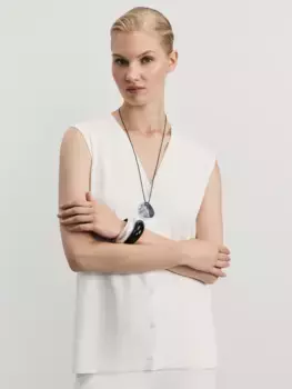 Жилет из вискозы с V-образным вырезом