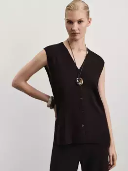 Жилет из вискозы с V-образным вырезом