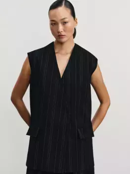 Жилет в полоску с содержанием вискозы