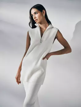 Жилет в рубчик